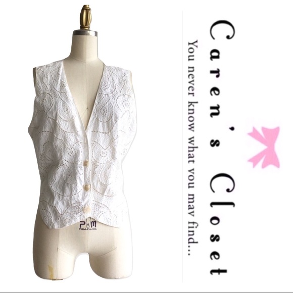 Vintage 1990’s Lone Ranger Eyelet Festival Vest - Picture 2 of 6